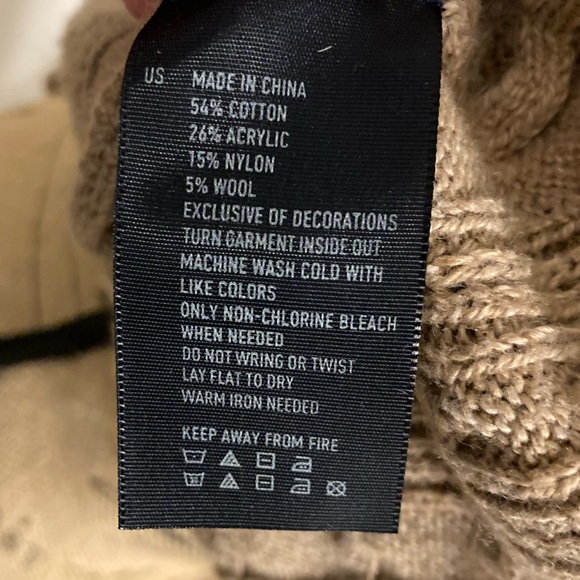 American Eagle Outfitters knitted tan Sweater Large - Picture 5 of 5